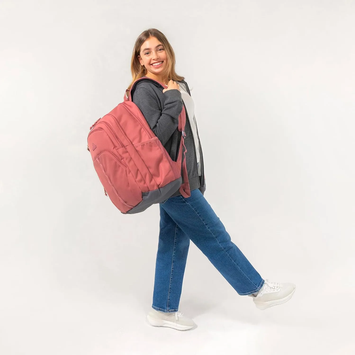 adidas Prime Backpack for Work, Travel Bag for Women and Men with Padded Compartment for Laptop, Silver Dawn Grey/Onix Grey/2, One Size
