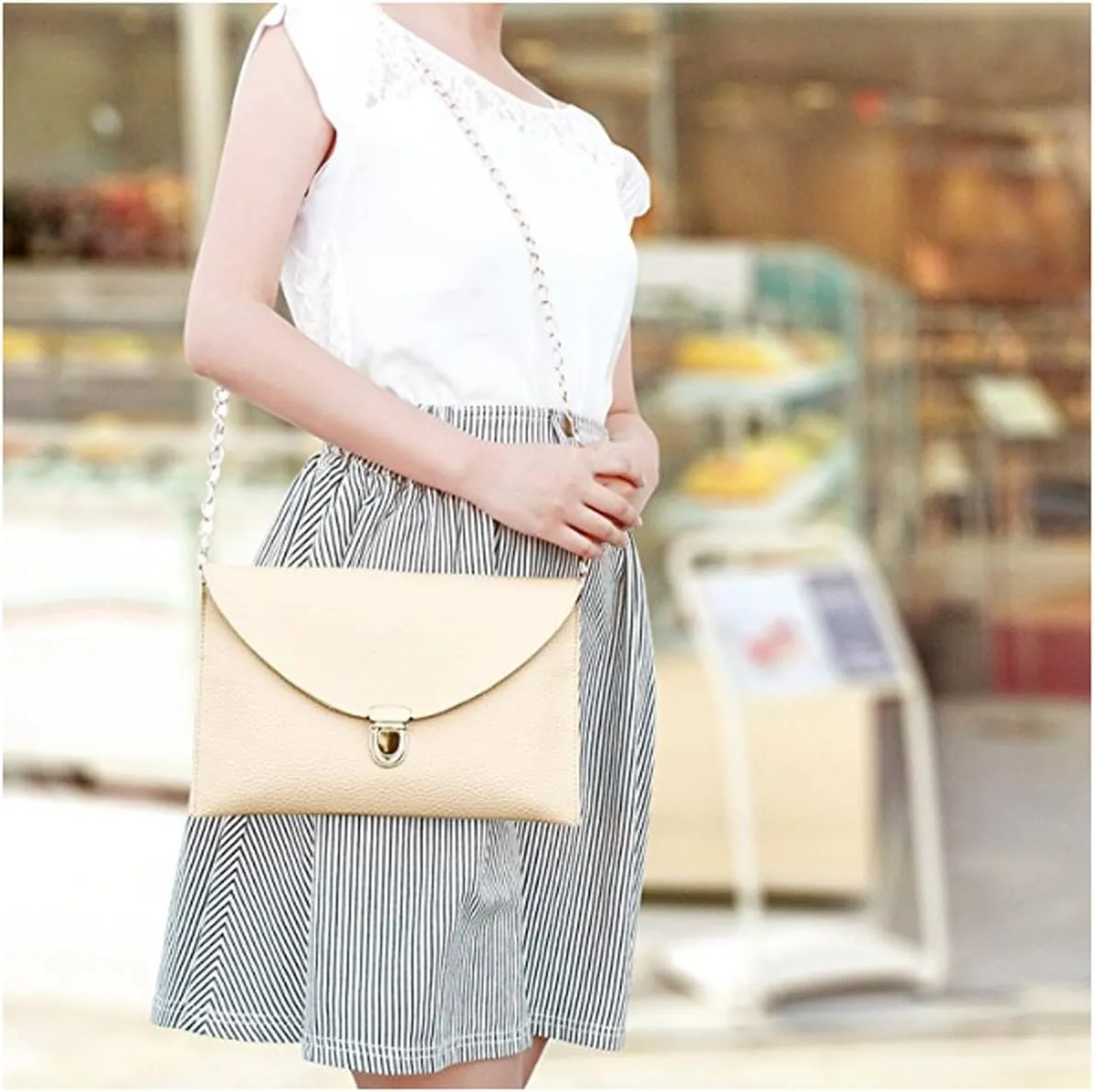 Amaze Fashion Women Handbag Shoulder Bags Envelope Clutch Crossbody Satchel Purse Tote Messenger Leather Lady Bag