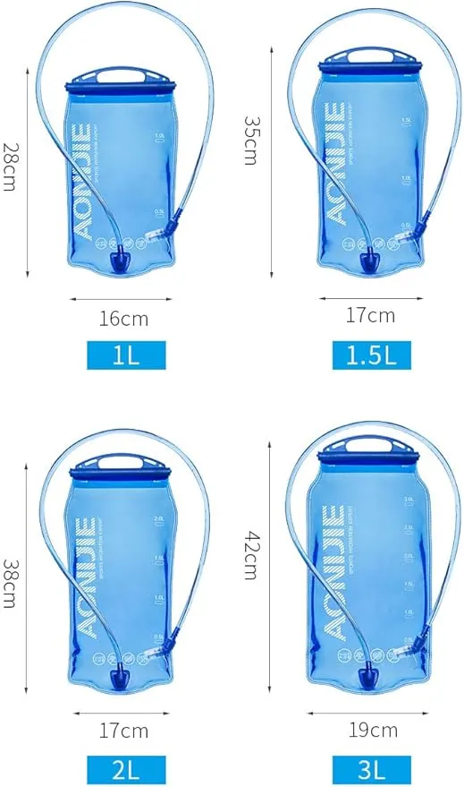 AONIJIE 1L/ 1.5L/ 2L/3L Folding Riding Running Water Bag Outdoor Mountaineering Backpack Drinking Bag (1L)