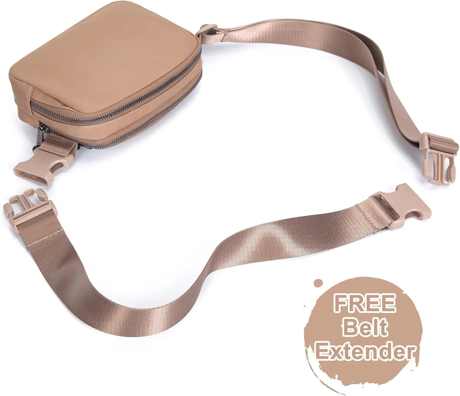 AROME Mini Belt Bag for Women, Fashion Waist Packs Fanny Pack Crossbody Bags with Strap Extender for Women Men, Waterproof Waist Bag Hip Bum Bag for Casual Travel Running Hiking Outdoor Sports