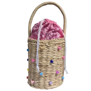 BANDANA HEARTS BUCKET BAG