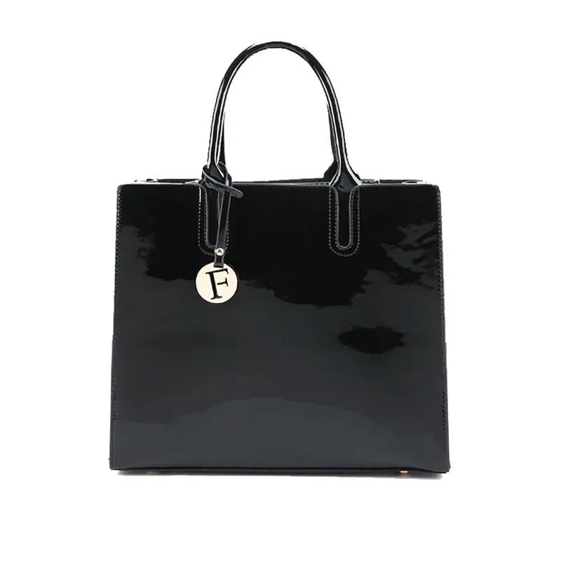 Christmas Gift Brand 3 Sets Women Handbags High Quality Patent Leather Female Messenger Bag Luxury Tote Ladies Shoulder Crossbody Bag Clutch