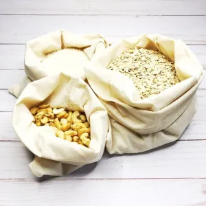 Cotton Muslin Bulk Bags 3-Pack