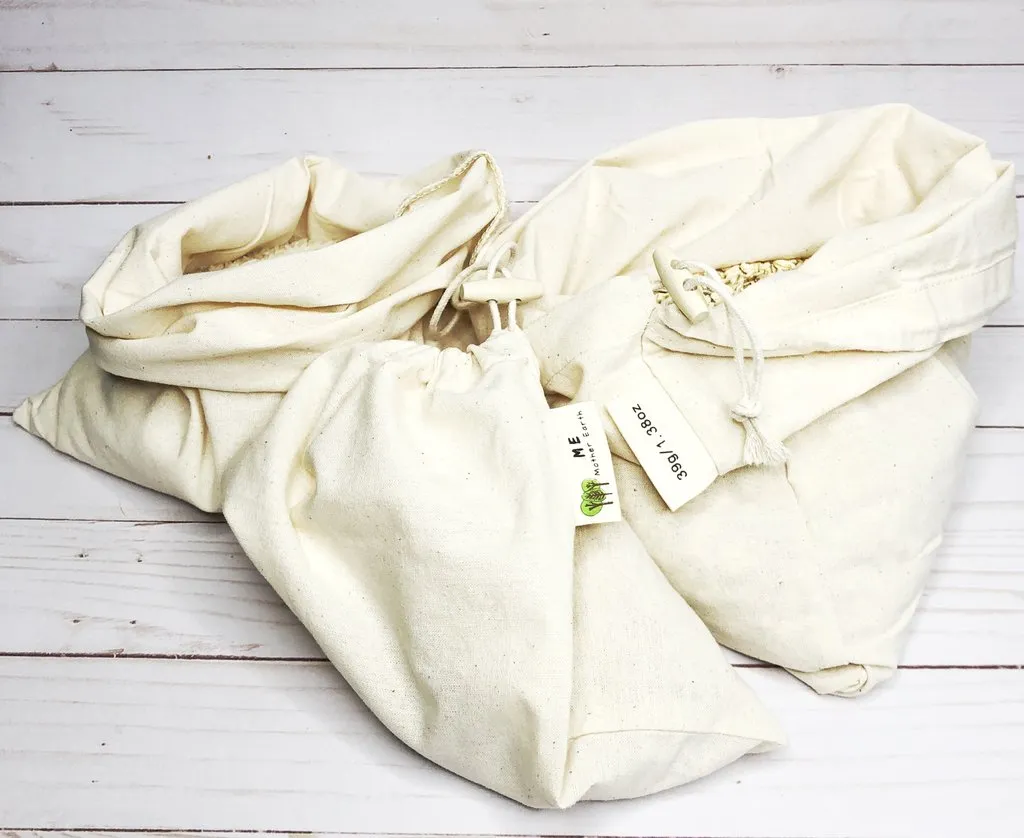 Cotton Muslin Bulk Bags 3-Pack