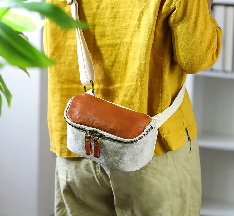 Cute Womens Canvas Crossbody Purse Canvas Shoulder Bag