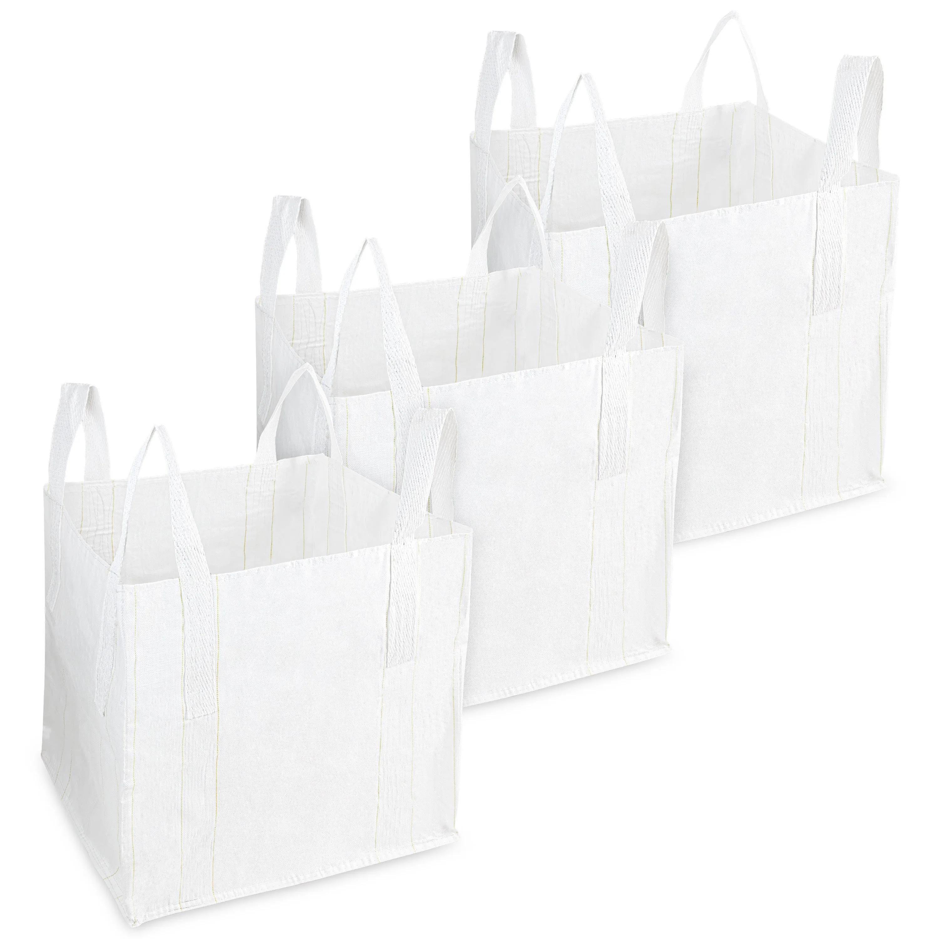 Deco Express Garden Waste Bags - Heavy Duty Bags - White 1T - 3 Pack