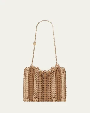 Disc Calf Leather Shoulder Bag