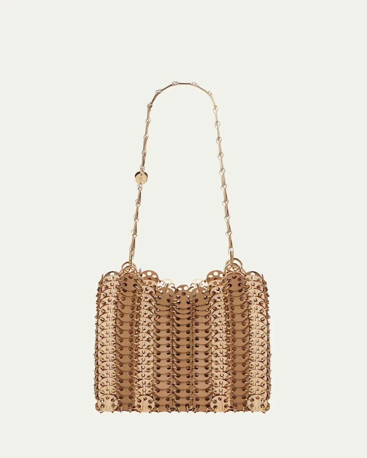 Disc Calf Leather Shoulder Bag