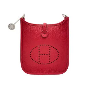 Evelyne Mini Vermillon in Clemence, Palladium hardware