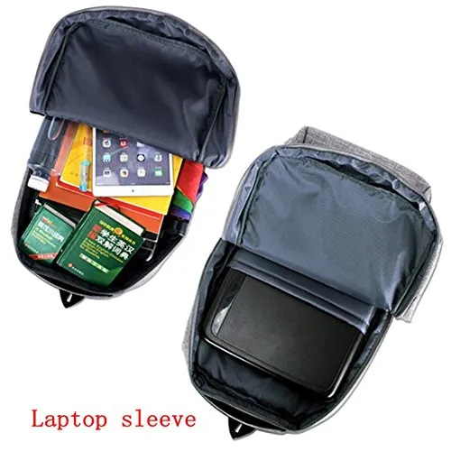 Fashion Pure Color College Business Backpack Lightweight Travel Rucksack For 15 15.6 Inch Laptop