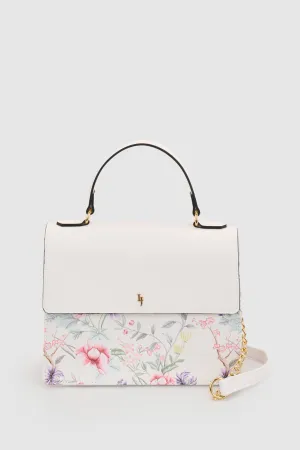 Floral Top Handle Bag