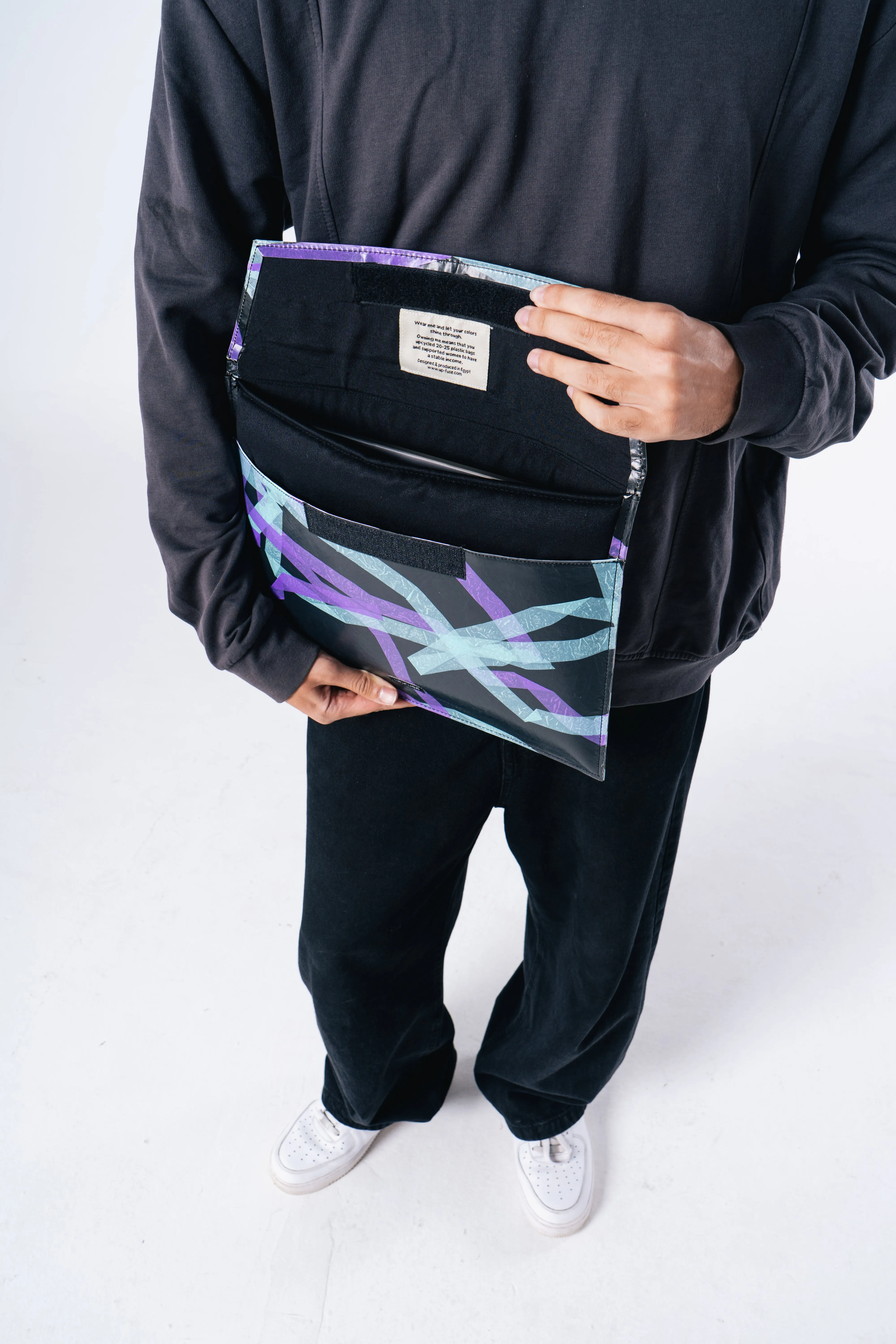 Folder Laptop Sleeve - Blues Confetti