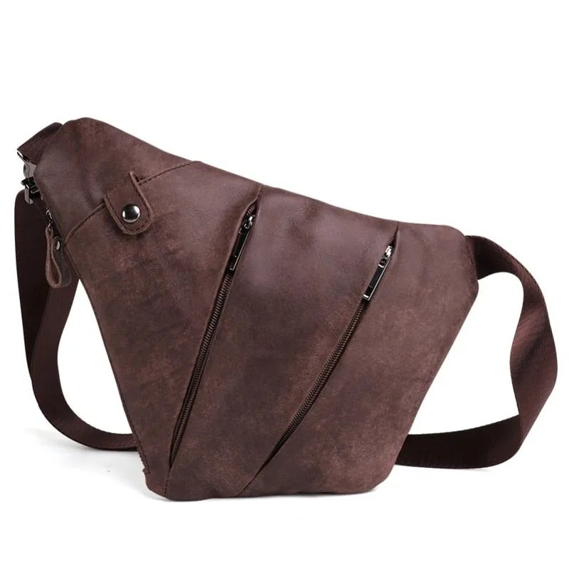 Genuine Leather Men shoulder bag