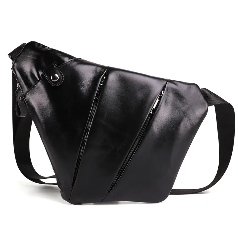 Genuine Leather Men shoulder bag