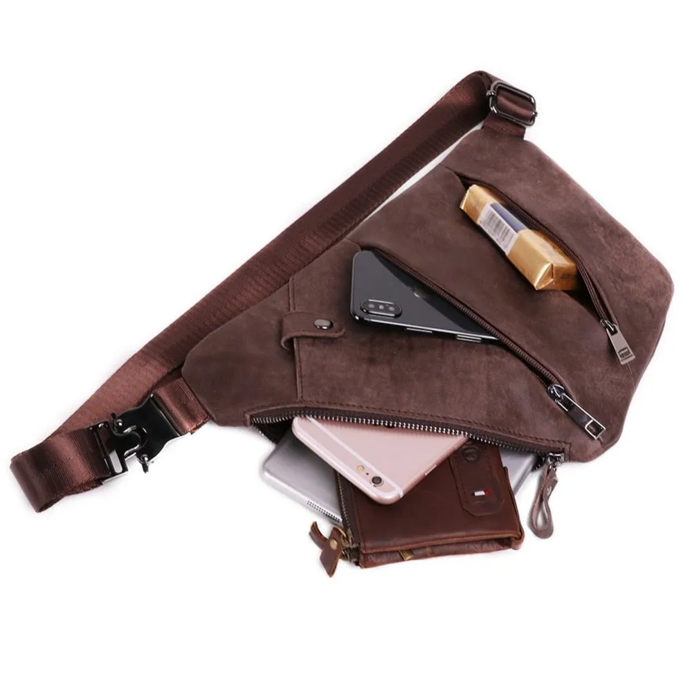 Genuine Leather Men shoulder bag