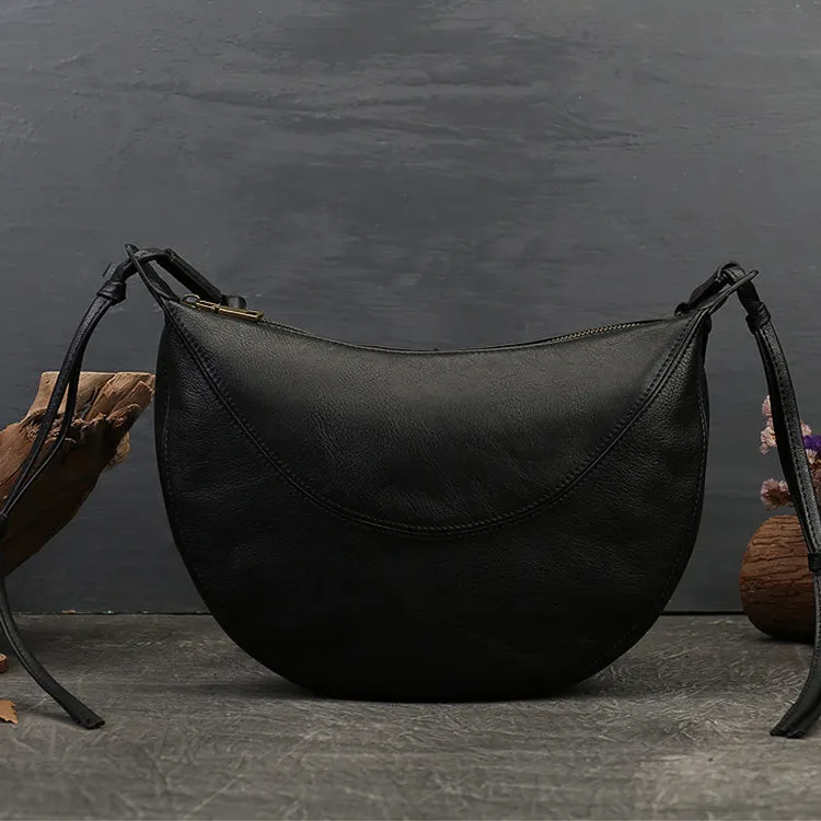 Hobo Ladies Black Leather Side Bag Cross Shoulder Bag For Women