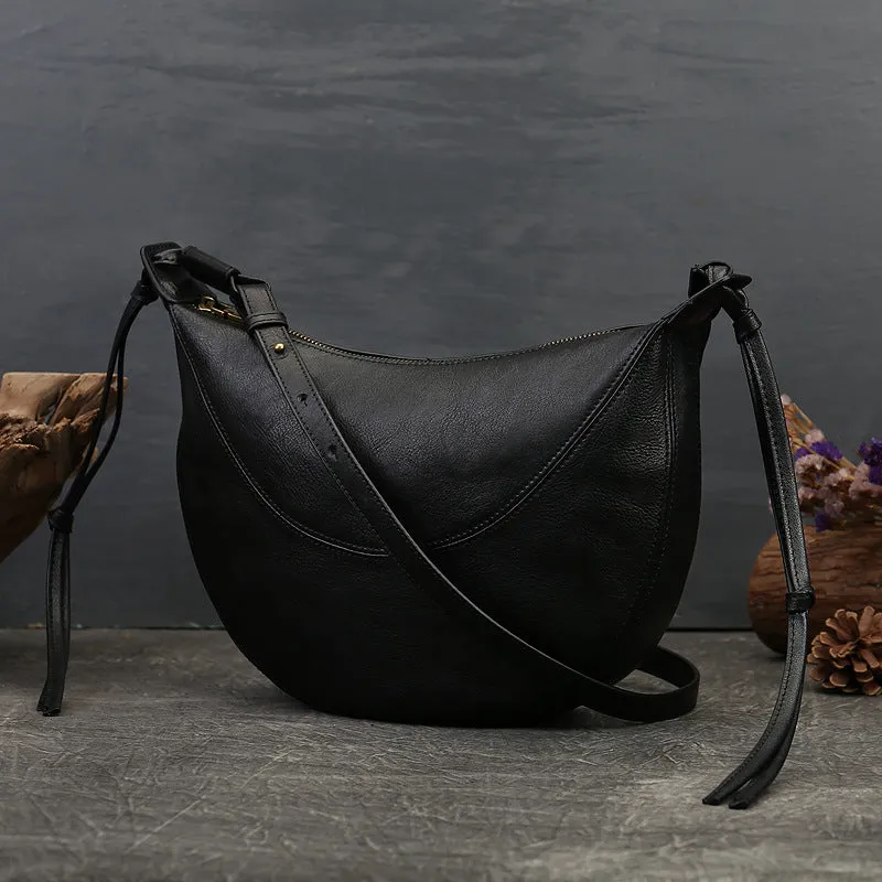 Hobo Ladies Black Leather Side Bag Cross Shoulder Bag For Women