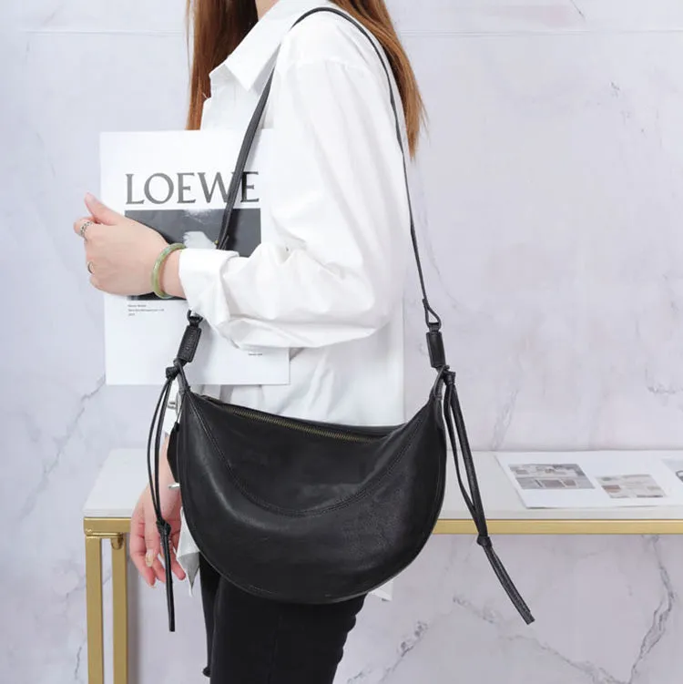 Hobo Ladies Black Leather Side Bag Cross Shoulder Bag For Women