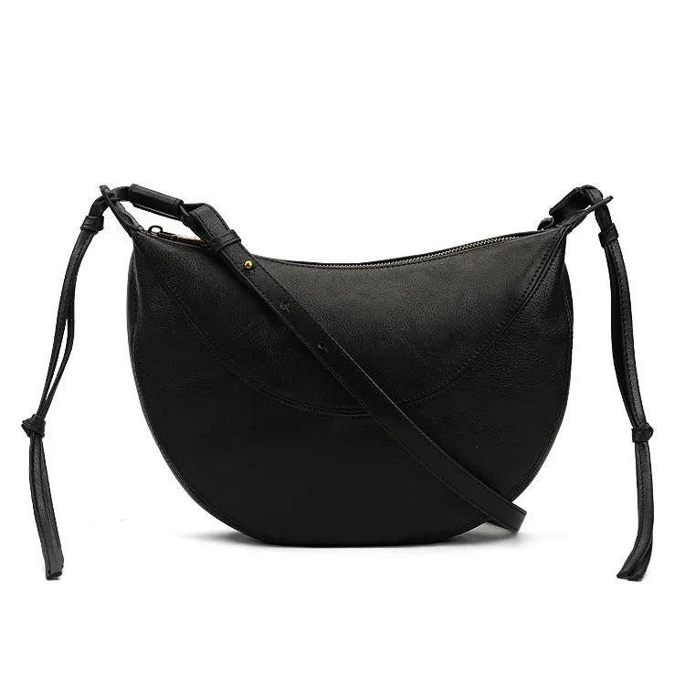 Hobo Ladies Black Leather Side Bag Cross Shoulder Bag For Women