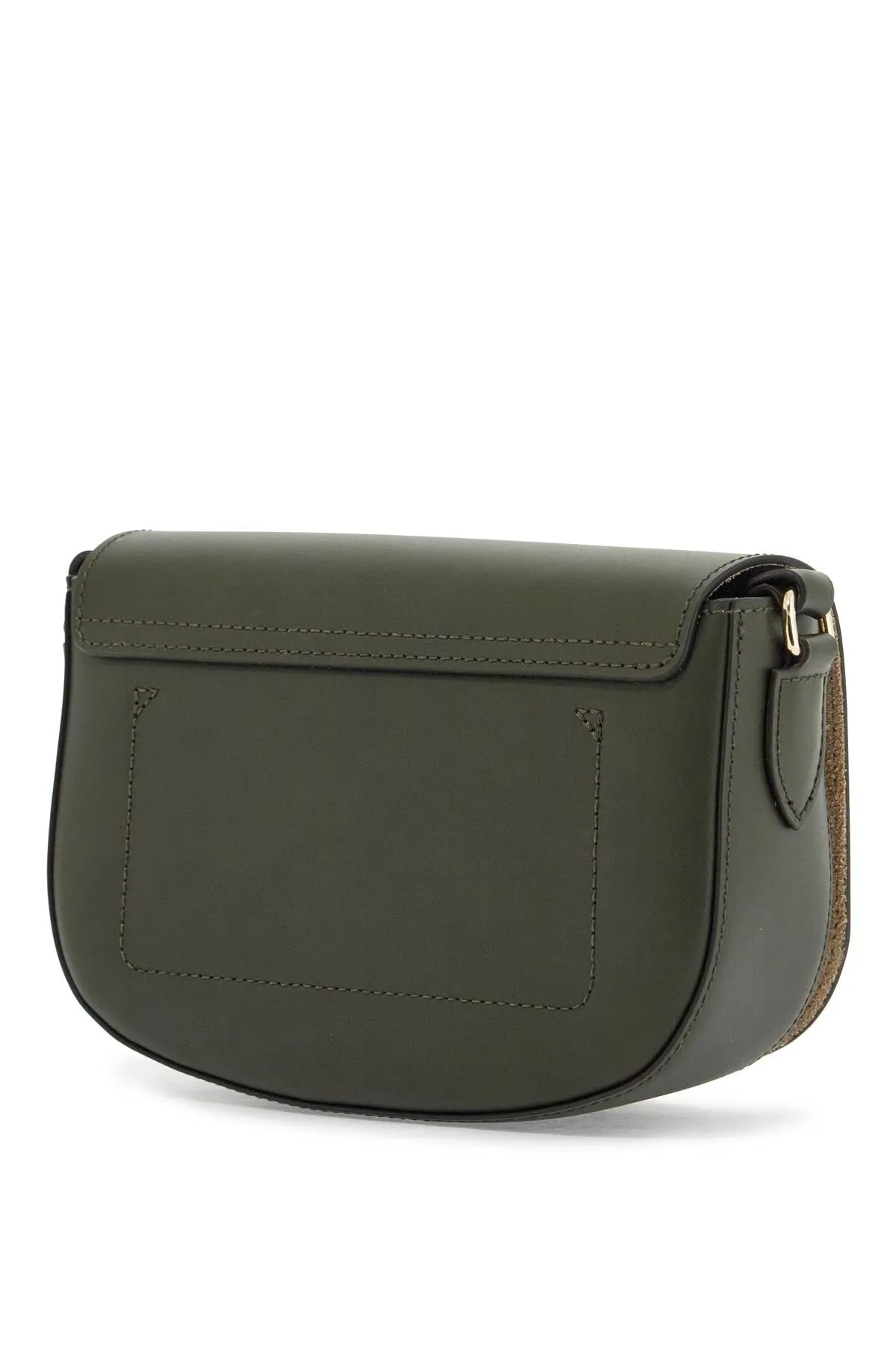 khaki leather crossbody bag epure with adjustable strap 10253HFY KAKI