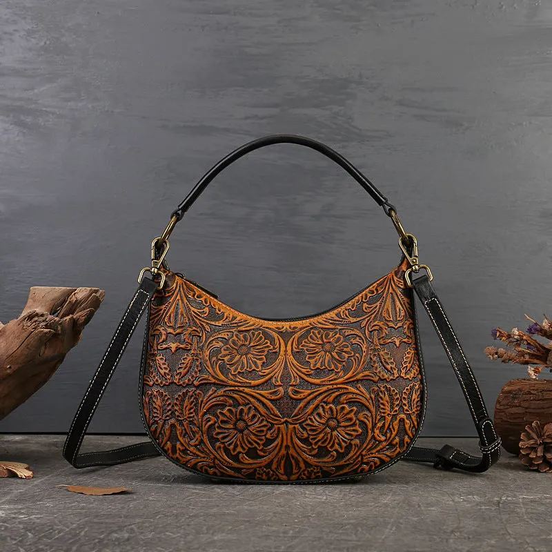 Ladies Vintage Shoulder Bag Western Crossbody Purse