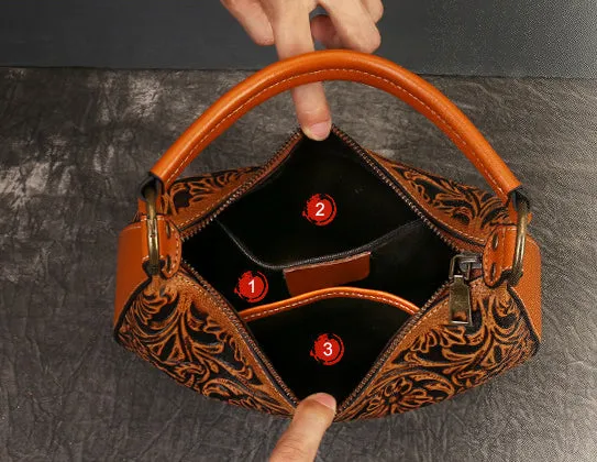 Ladies Vintage Shoulder Bag Western Crossbody Purse