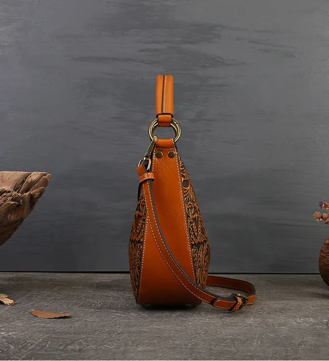 Ladies Vintage Shoulder Bag Western Crossbody Purse