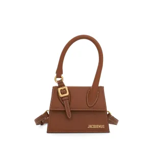 Le Chiquito Moyen Boucle Leather Bag in Light Brown 2