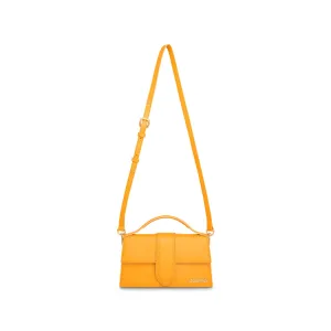 Le Gran Bambino Leather Bag in Dark Orange