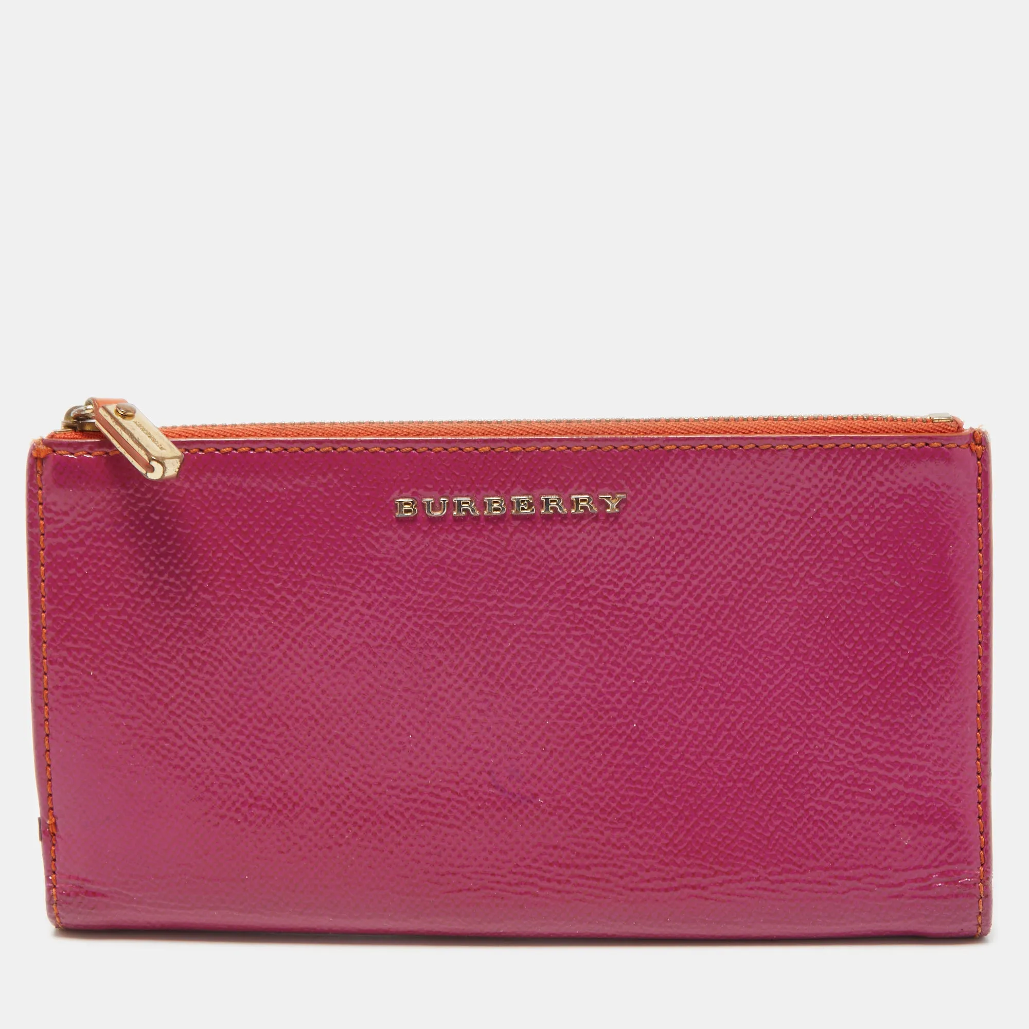 Magenta Patent Leather Constantine Continental Wallet