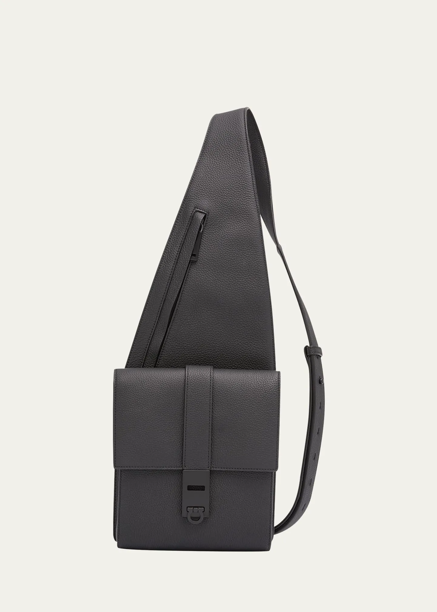 Men's Gancio Leather Crossbody Bag