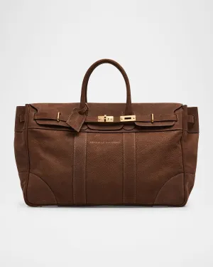 Men's Nubuck Leather Country Duffel Bag
