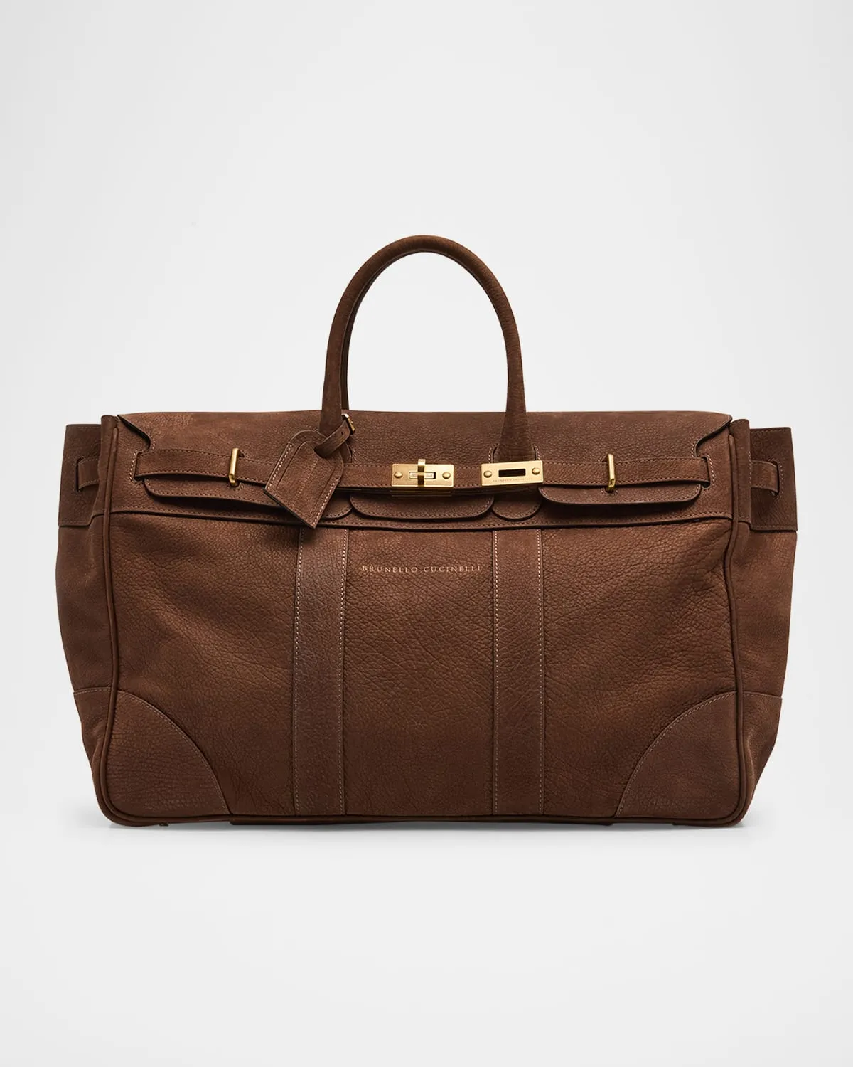 Men's Nubuck Leather Country Duffel Bag