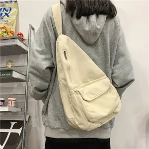Mqtime Women's Handbags Trend Luxury Designer Handbag Canvas Female Casual Shoulder Crossbody Bag For Ladies Women Messenger Bags