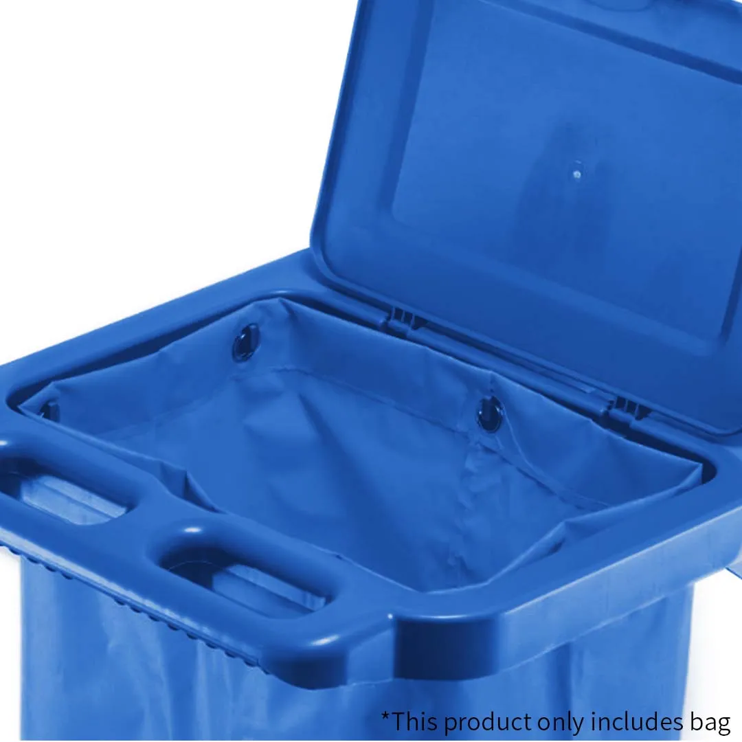 NNEAGS Oxford Waterproof Reusable Janitor Housekeeping Cart Replacement Bag Blue