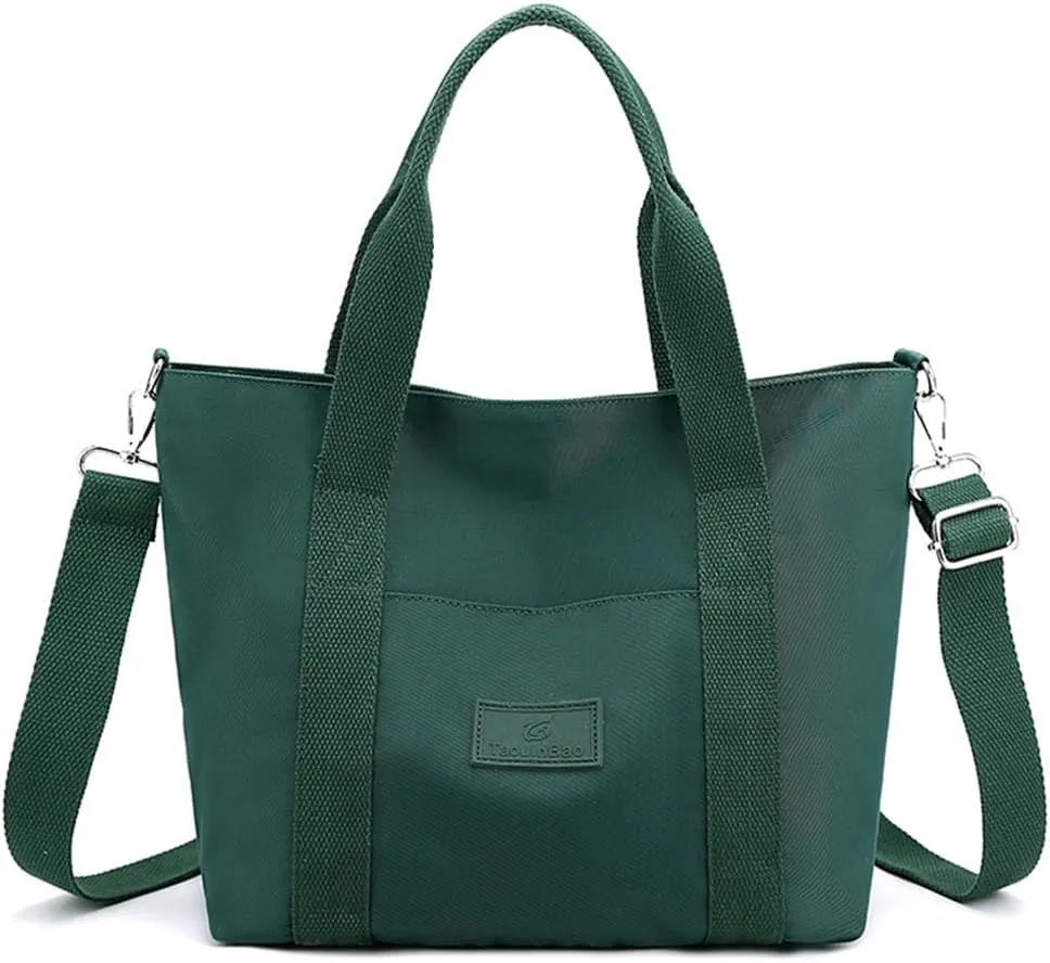 Nylon Tote Bag for Women Waterproof Cross Body Handbags Purses with Zipper Pocket Shoulder Bag Ladies Casual Satchel