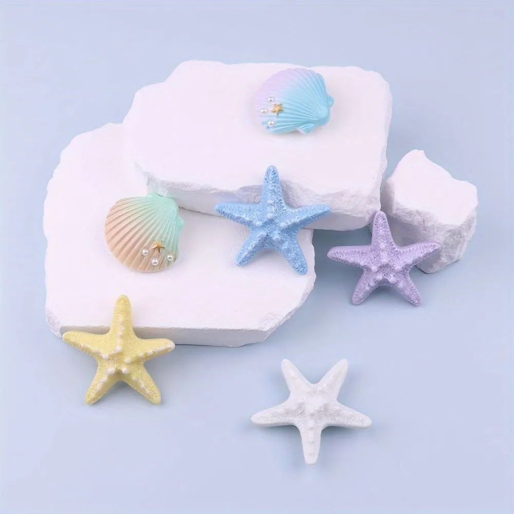 Owllaser Starfish and Shell Handbags Accessory Set, Bit Charms for Bogg Bags