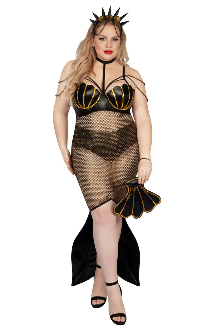 Plus Size Dark Mermaid Costume