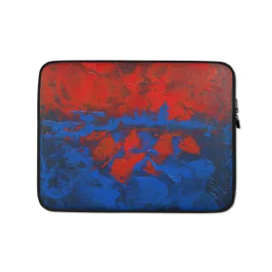 Red Blue LAPTOP SLEEVE Protection Abstract Art Design