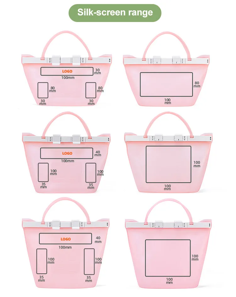 Reusable Freezer bags with Double Buckle