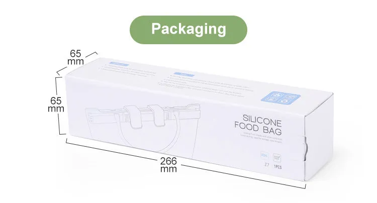 Reusable Freezer bags with Double Buckle