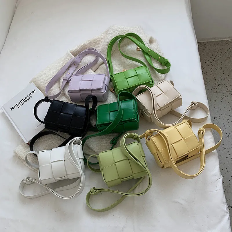 Sling Bags Spring Women's Bag Woven Pillow Small Square Bag Simple