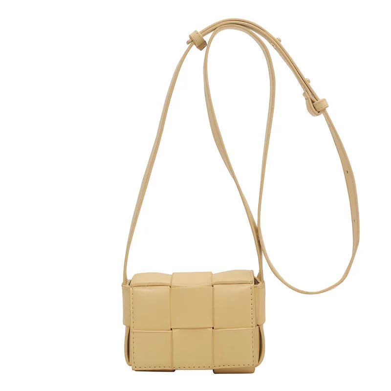 Sling Bags Spring Women's Bag Woven Pillow Small Square Bag Simple