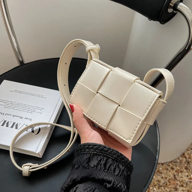 Sling Bags Spring Women's Bag Woven Pillow Small Square Bag Simple
