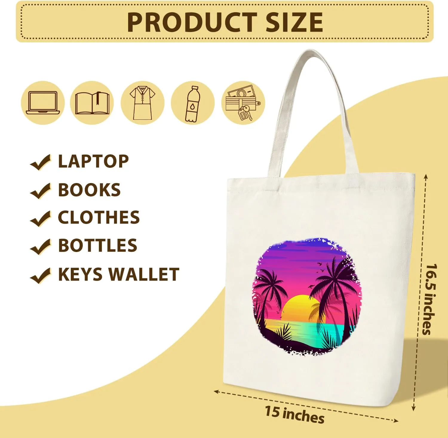 Summer Canvas Tote Bag for Women Tote Bags Large Capacity Bag Gifts Beach Tote Bag Shopping Bags Reusable Grocery Bags