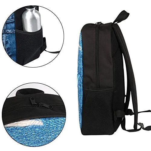 Thikin Cute Animal Red-Crowned Crane Backpack Teen School Book Bag