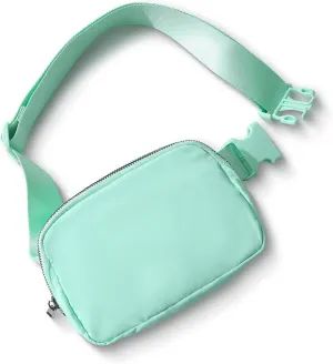 TOBVZOO Belt Bag Fanny Pack Crossbody Bags for Women Men, Everywhere Belt Bags with Adjustable Strap, Unisex Mini Fashion Waist Packs (MintGreen)