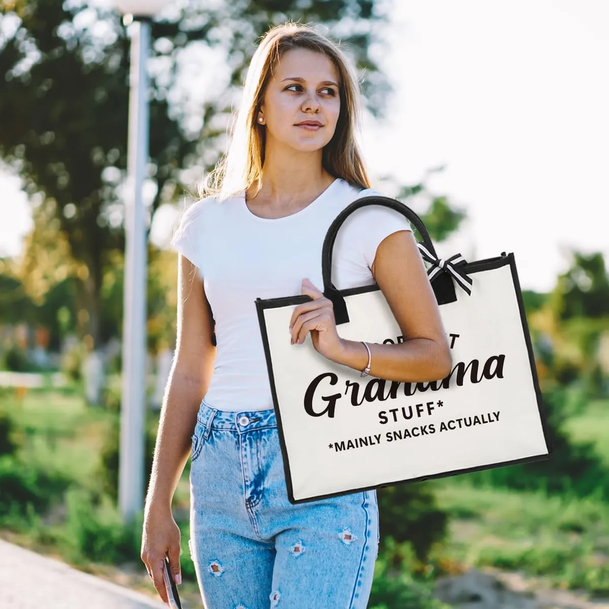 Tote Bag Appreciation Gifts for Women Reusable Grocery Bags With Handles