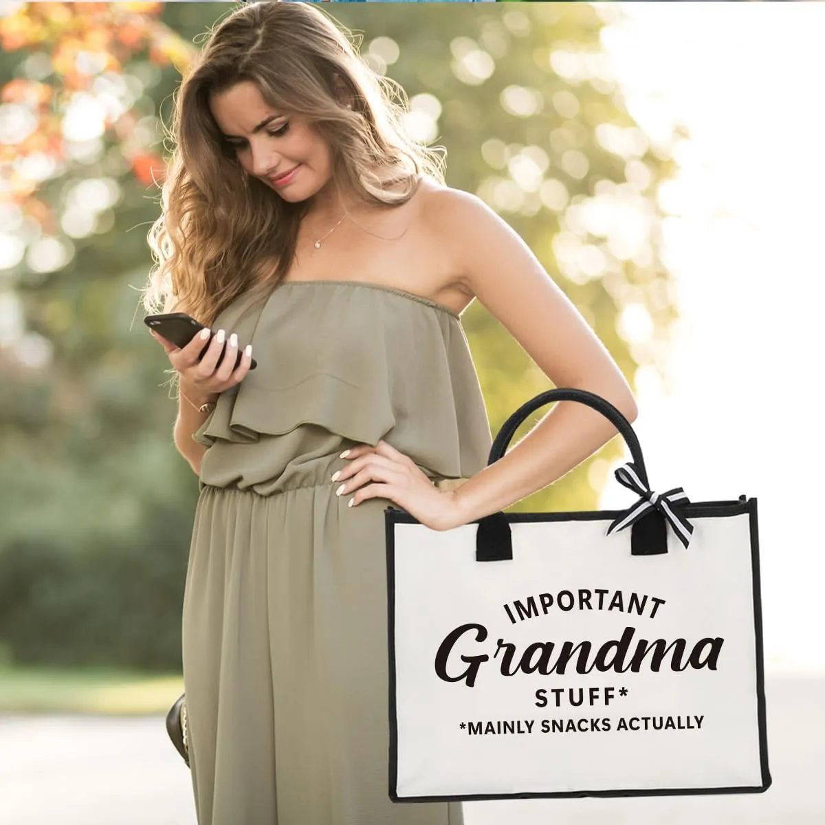 Tote Bag Appreciation Gifts for Women Reusable Grocery Bags With Handles