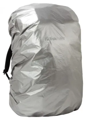 Trekmates Reversible Rucksack Rain Cover (45L)(Silver/Dark Grey)